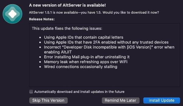 How to fix the could not find AltServer error 3