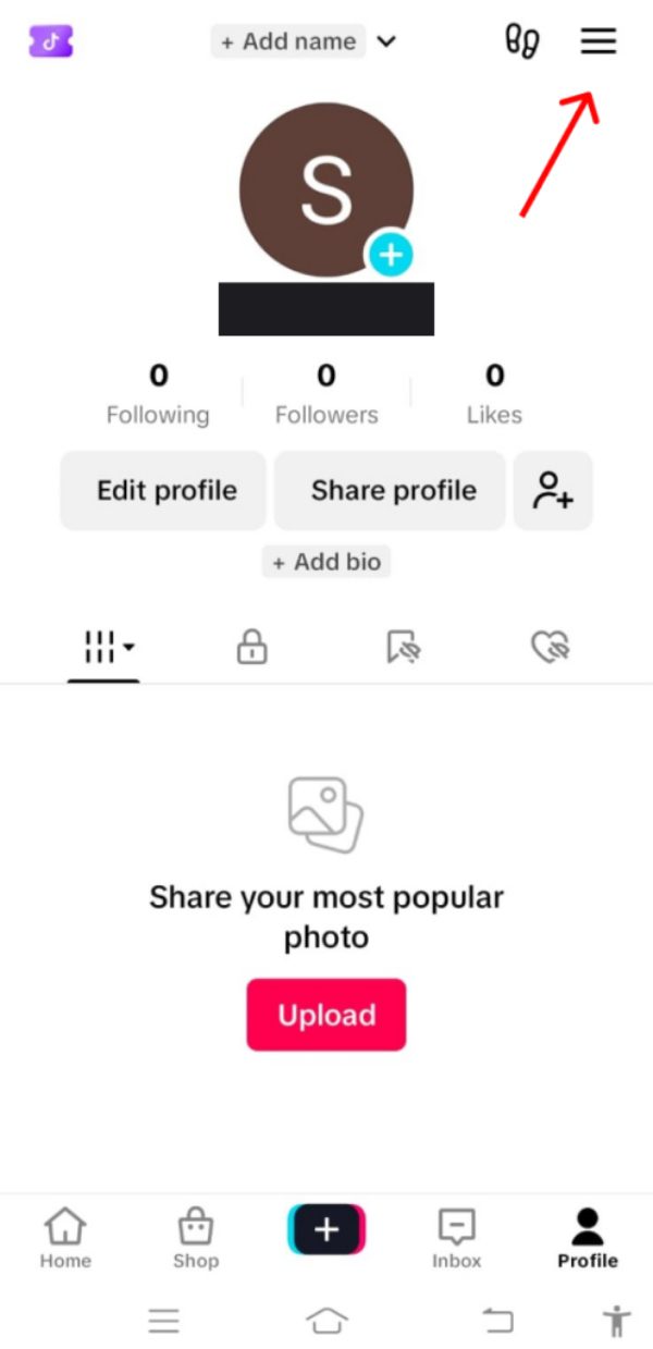 TikTok-profile-settings TikTok profile settings