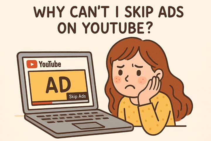 Why can't I skip ads on YouTube & how to manage them