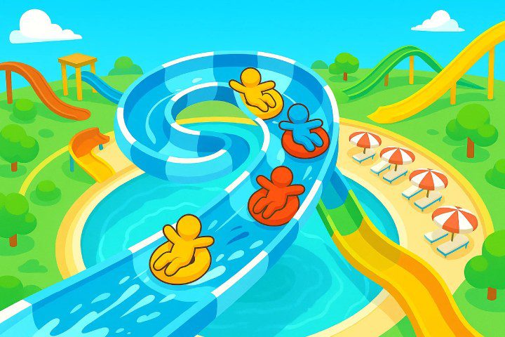 Aquapark IO : 워터 슬라이드 마스터 링을위한 팁과 요령