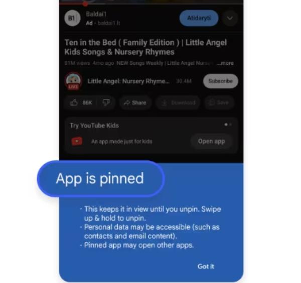 “Pin This App “Pin This App