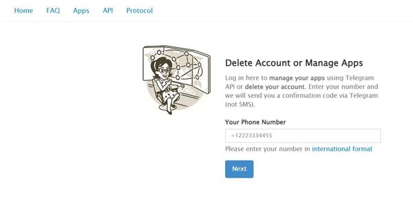 image1-1 delete a Telegram account from the web