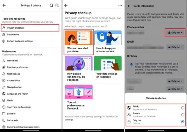 Change your privacy settings