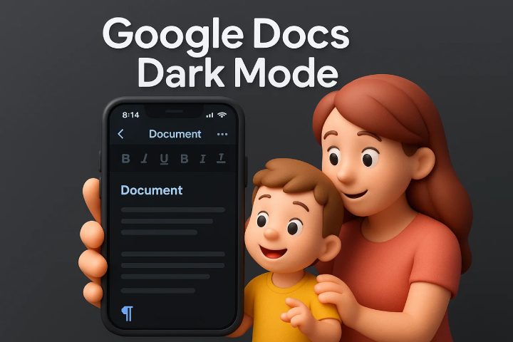 How to enable Google Docs Dark Mode for kids