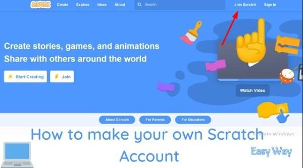 How to create a scratch account 2