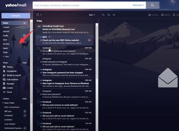 How to send and receive emails on Yahoo Mail 3