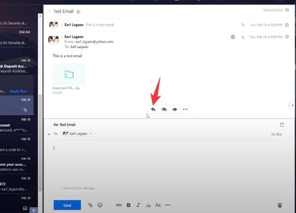 How to send and receive emails on Yahoo Mail 4