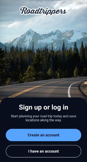 sign up Roadtrippers