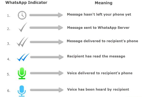 WhatsApp read indicator