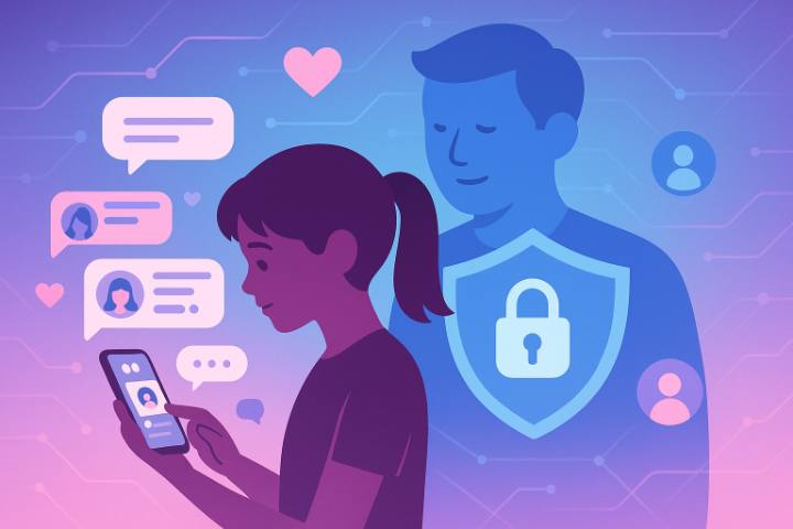 Melindungi putri Anda di forum perempuan media sosial