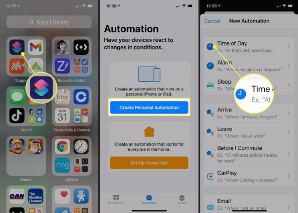 Can you schedule a text message on an iPhone 1