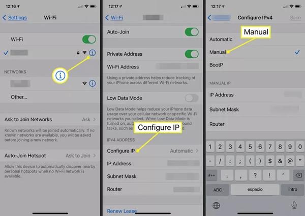 How to change the IP address on mobile devices 1