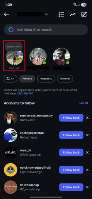 Como criar e compartilhar notas do Instagram 2