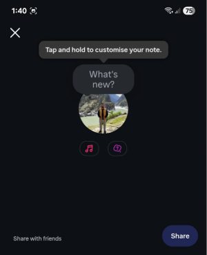Como criar e compartilhar notas do Instagram 3
