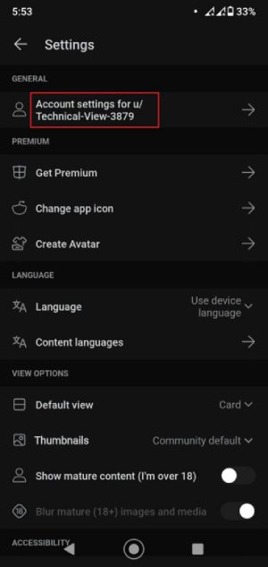 How to delete a Reddit account on mobile 3