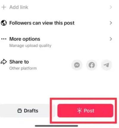 How to make a TikTok video private 3