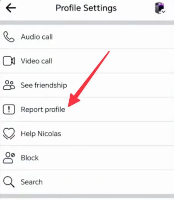 How to report a fake Facebook account 2