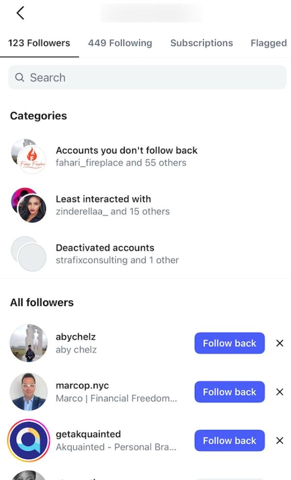How to see recent Instagram followers on Instagram app