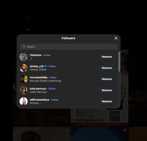 How to see recent Instagram followers on desktop 3