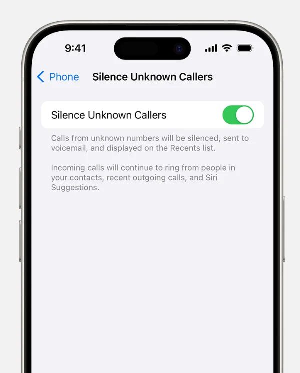 Podvodné umlčení pravděpodobně volá na iPhonu