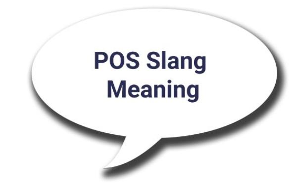 What does POS mean in text