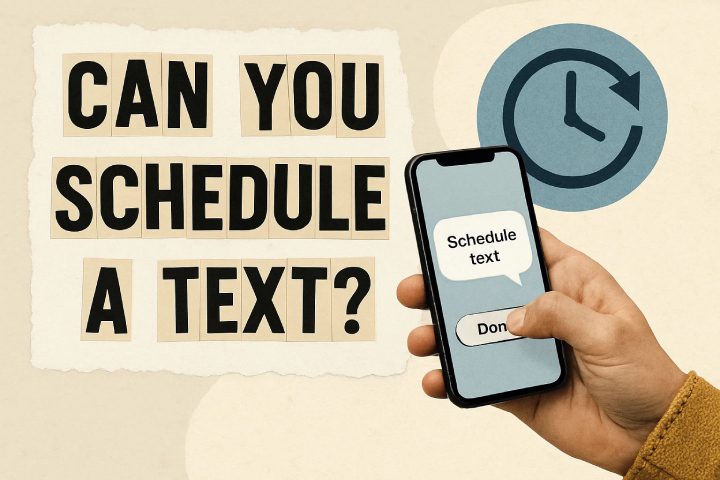 Can you schedule a text on iPhone or Android