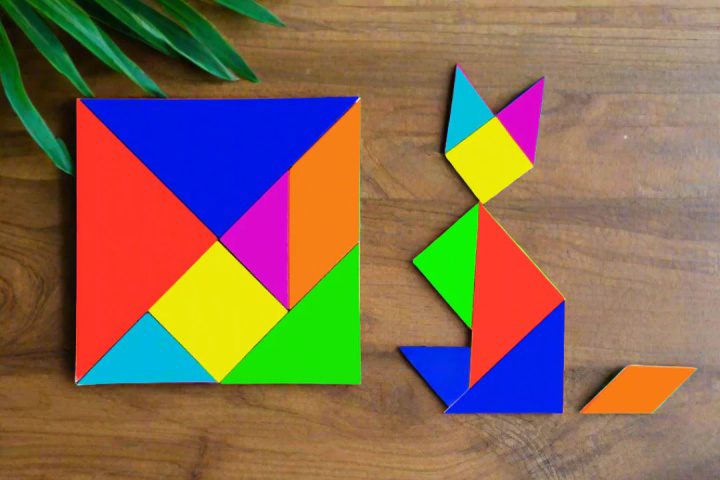 Tangram-Puzzles: Eine lehrreiche Reise durch die Formen