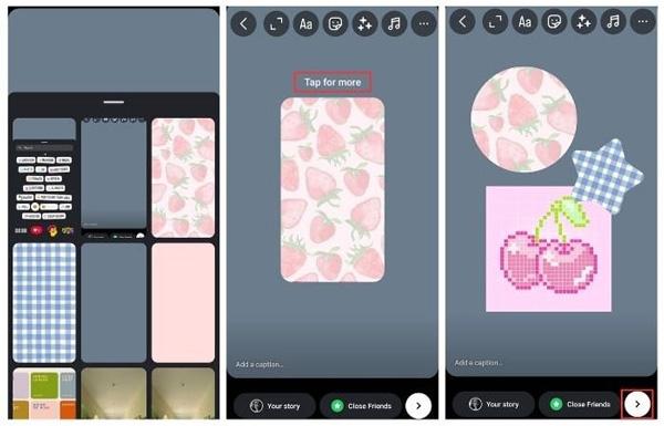 Adding photos with stickers 2