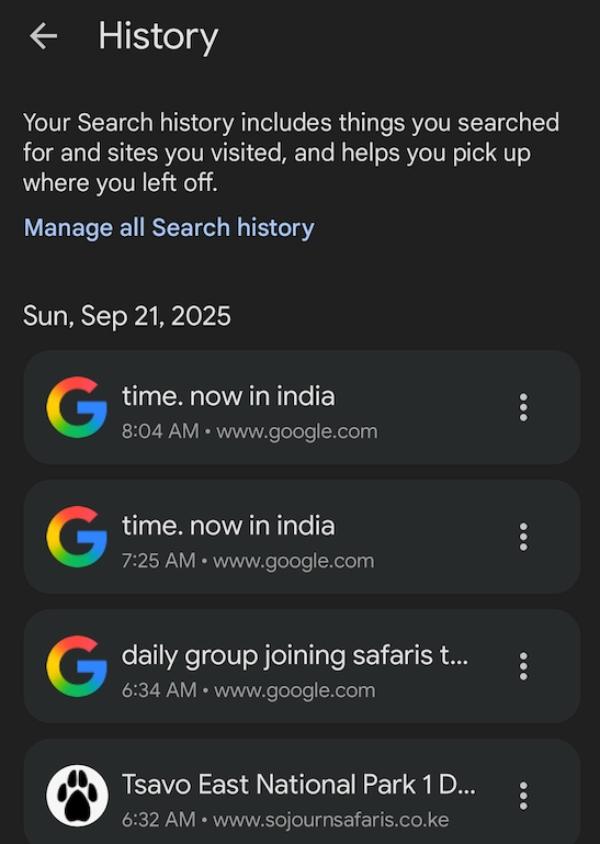 Delete activity in google app 1