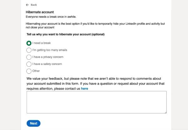 Cómo desactivar tu cuenta de LinkedIn 3