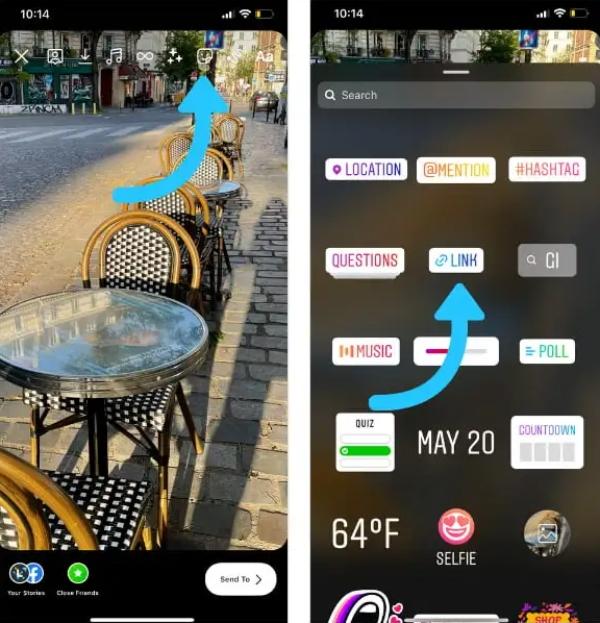 How to hyperlink in Instagram posts 2