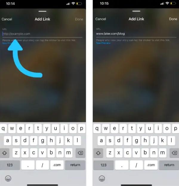 How to hyperlink in Instagram posts 3
