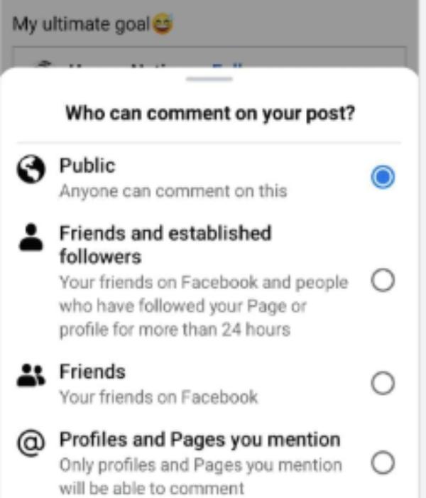 How to turn off comments on a Facebook post 4