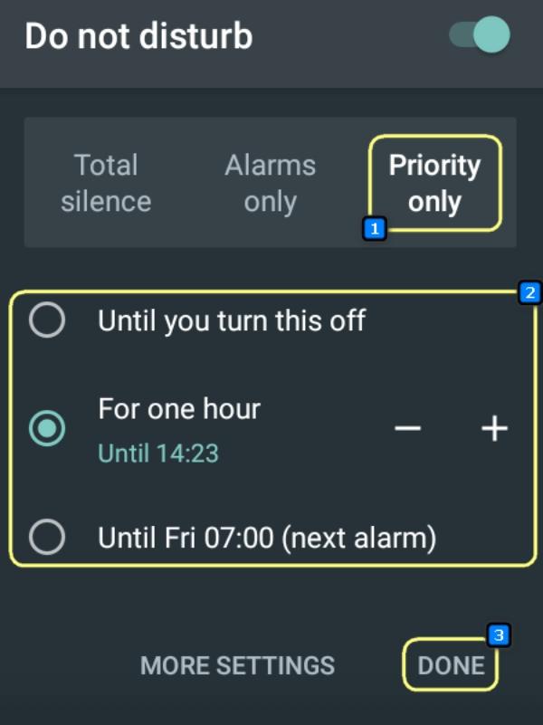 How to turn on do not disturb on Android 2
