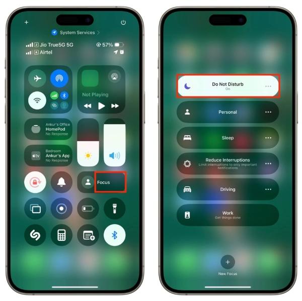 How to turn on do not disturb on iPhone 1