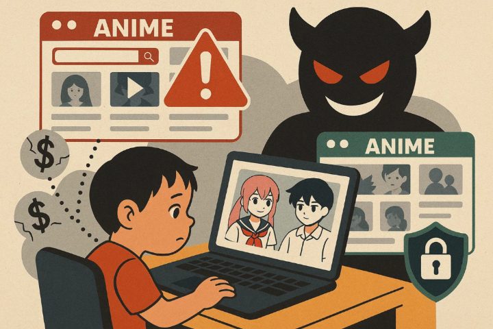 Illegal anime websites endanger your children & safe alternatives