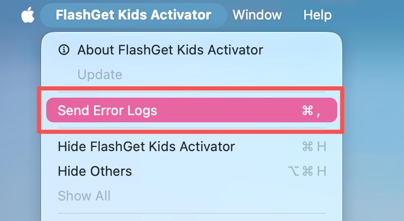 Send Error Logs Mac Send Error Logs Mac