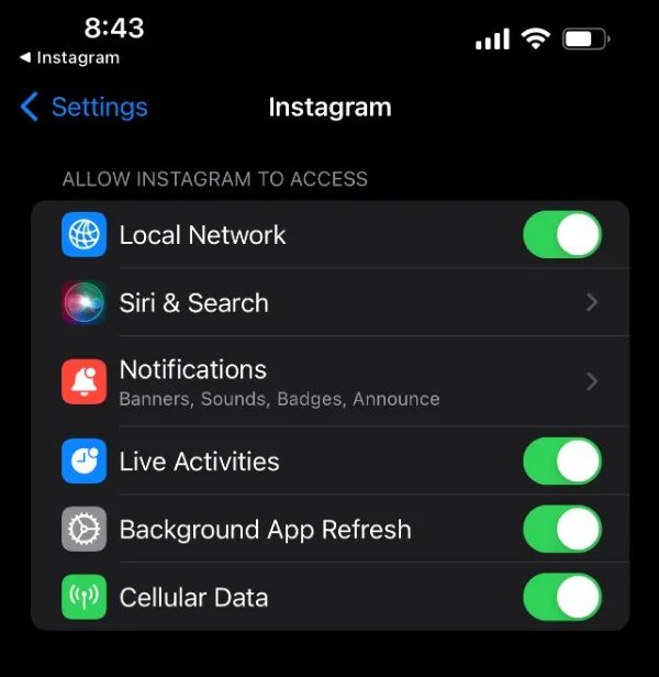  Desactivar la actualización de aplicaciones en segundo plano para ciertas aplicaciones