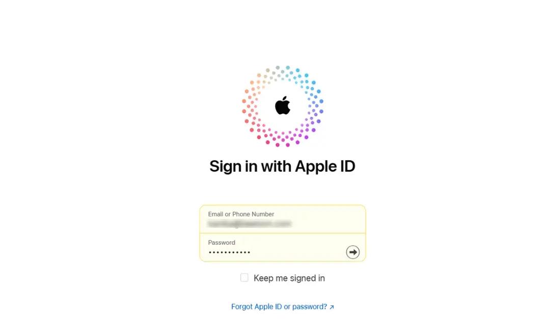 使用 Apple ID 登入 使用 Apple ID 登入