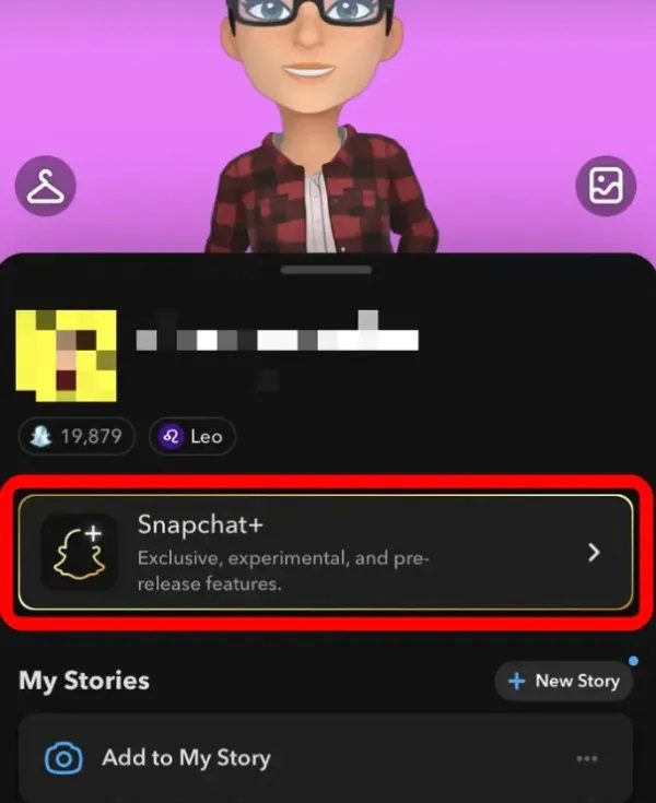 สแนปแชทพลัส แบนเนอร์ Snapchat Plus