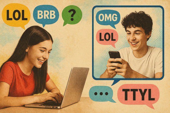 Popular text abbreviations: Staying current with digital language
