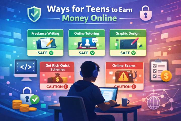 青少年線上工作:安全合法的選擇