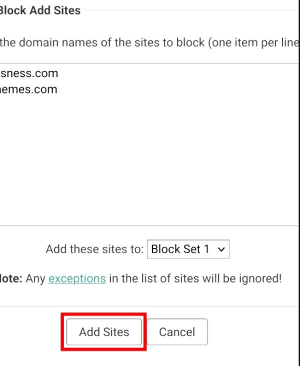Block a website on Firefox 4