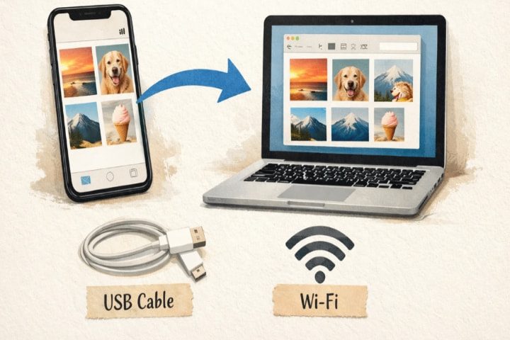 Can you transfer photos from an iPhone to any computer