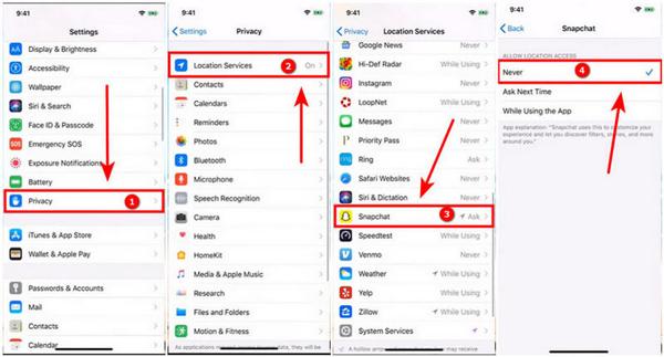 Vô hiệu hóa dịch vụ vị trí