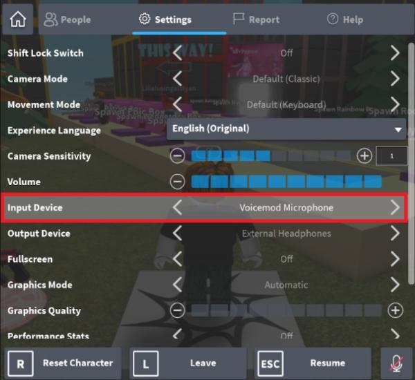 Válaszd ki a módosított mikrofont a Discordon