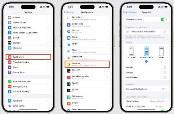 Turn off iOS Notifications