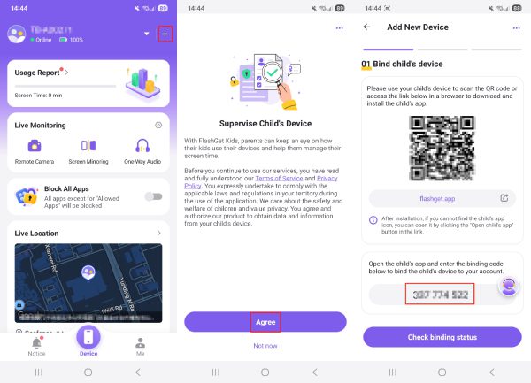 add-a-new-kids-device-to-FlashGet-Kids-for-parent-1 add a new kid's device to FlashGet Kids for parent 1