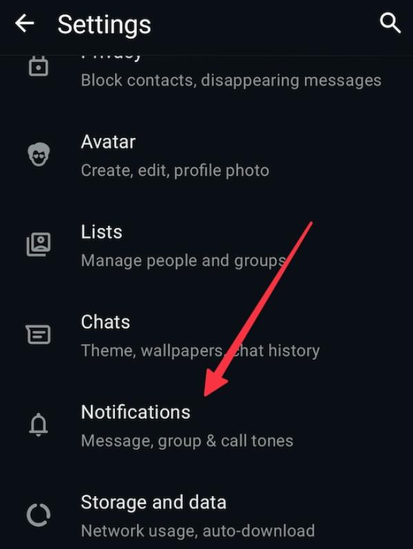 click on Notifications click on Notifications