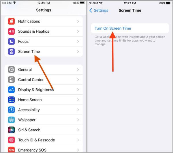 click-on-Turn-on-screen-time-on-iPhone click on Turn on screen time on iPhone